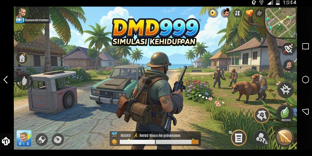 Tampilan gameplay DMD999 yang penuh warna dan menarik.