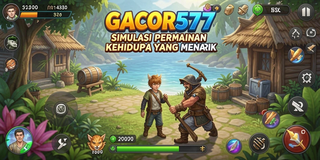 Tampilan gameplay GACOR577 yang mendebarkan dan interaktif.