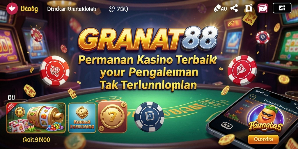Tampilan gameplay menegangkan dari <strong>GRANAT88</strong>, menampilkan berbagai permainan Kasino.