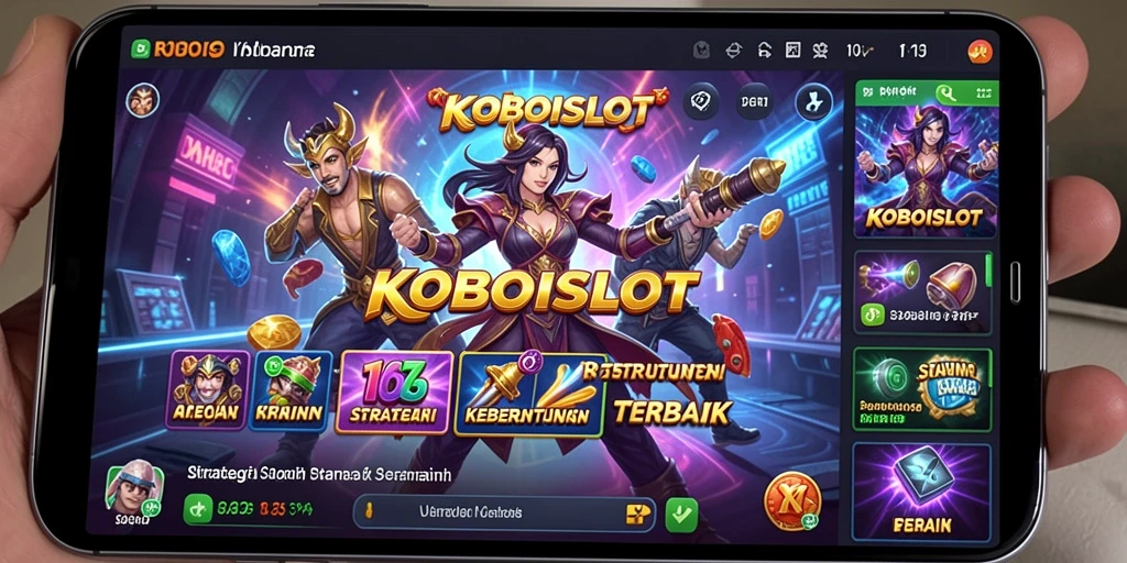 Tampilan utama gameplay KOBOISLOT yang seru dan interaktif.