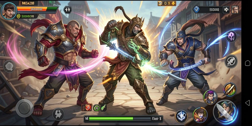 Gameplay seru dan intens dalam MEGA288.