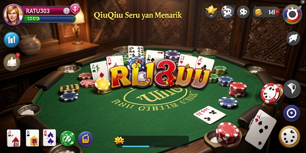Screenshot gameplay QiuQiu menampilkan aksi seru RATU303.