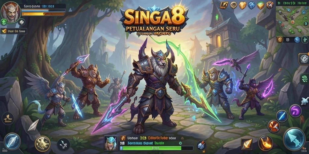 Gameplay menarik SINGA8 dalam dunia MMORPG yang luas.